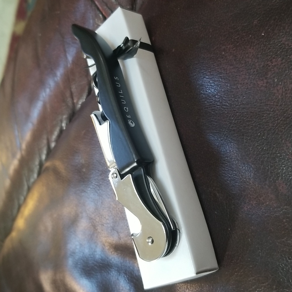 🍾BLACK BARTENDER STYLE CORKSCREW IN GIFT BOX